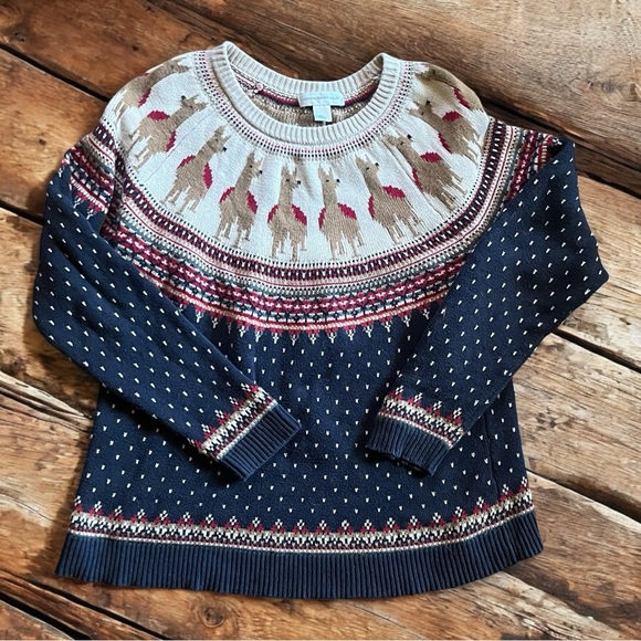 90’s Christopher & Banks Holiday unisex reindeer Sweater - Picture 4 of 5